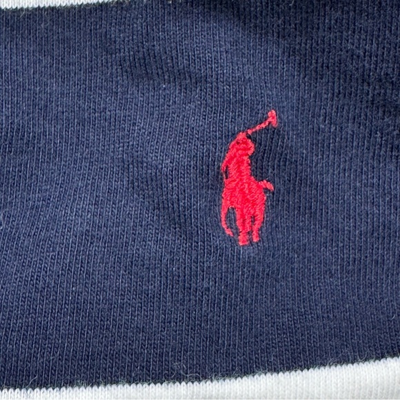 Ralph Lauren Kids Polo in Navy and White - Picture 2 of 3
